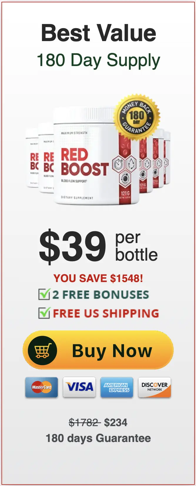 Red Boost Buy Six Bottles