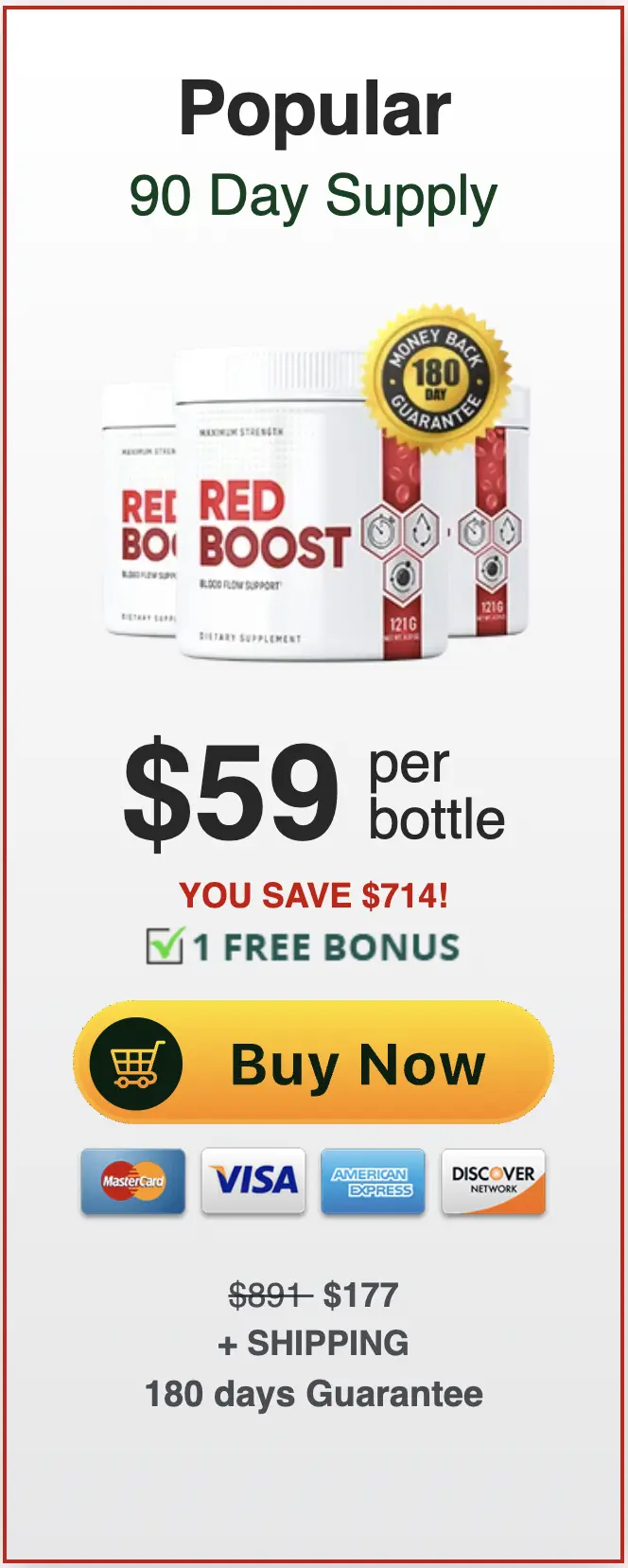 Red Boost Buy Three Bottles
